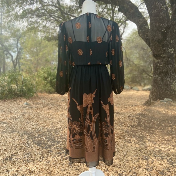 Vintage | Handmade Floral Chiffon Boho Dream Dress - Picture 14 of 16